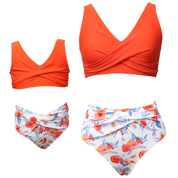 Novi set kupaćih za mamu i dijete, ženski sportski bikini, dvodijelni stil Europe/Amerika