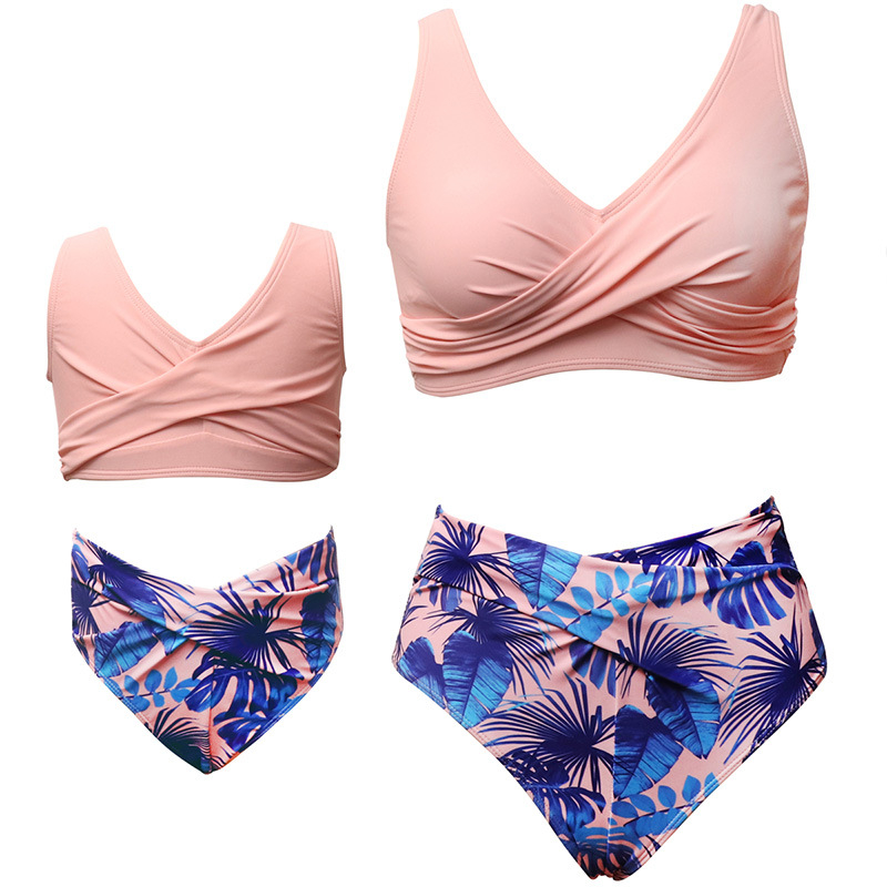 Novi set kupaćih za mamu i dijete, ženski sportski bikini, dvodijelni stil Europe/Amerika
