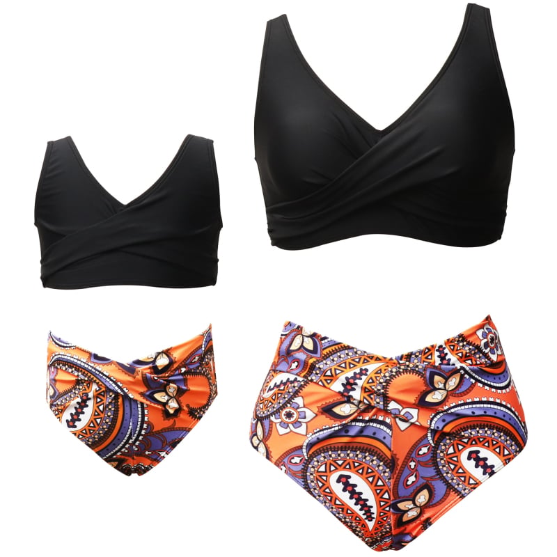 Novi set kupaćih za mamu i dijete, ženski sportski bikini, dvodijelni stil Europe/Amerika