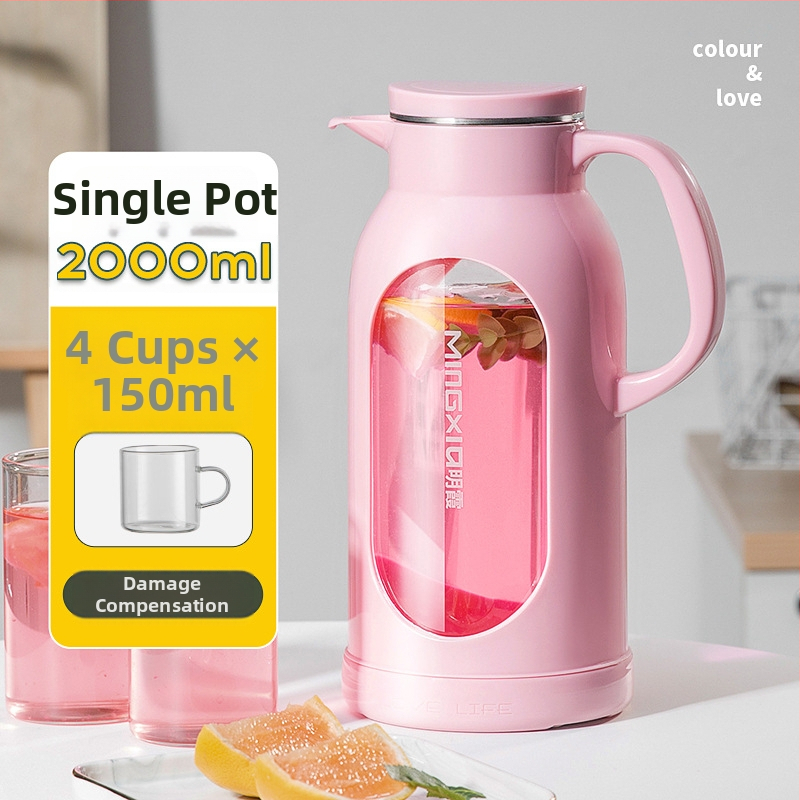 Mingxia sticlă din borosilicat pentru apă rece, design modern minimalist, capacitate mare, ceainic