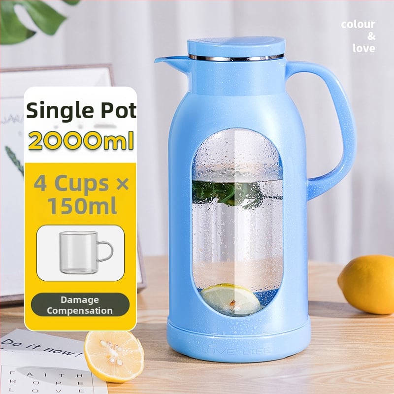 Mingxia sticlă din borosilicat pentru apă rece, design modern minimalist, capacitate mare, ceainic