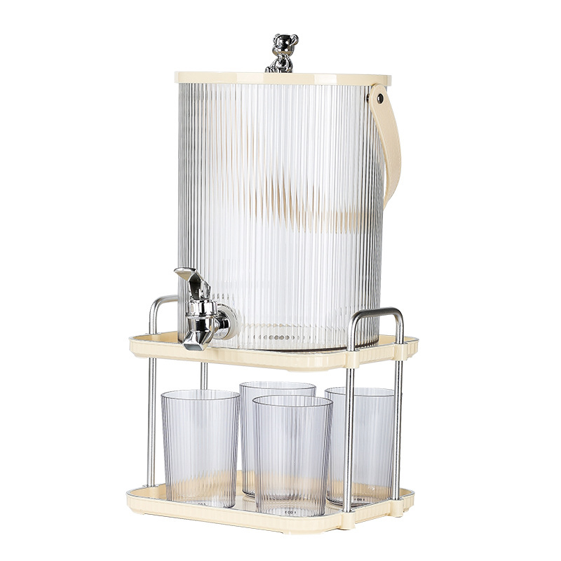 Dispenser pentru băuturi cu robinet, capacitate mare, ceai, ceai de fructe și suc, design luxos discret