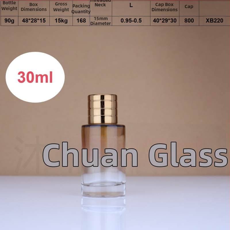 Farebné sklenené fľaštičky na parfum so rozprašovacím uzáverom, zvislé pruhy, 30 ml / 50 ml