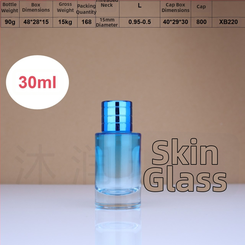 Farebné sklenené fľaštičky na parfum so rozprašovacím uzáverom, zvislé pruhy, 30 ml / 50 ml