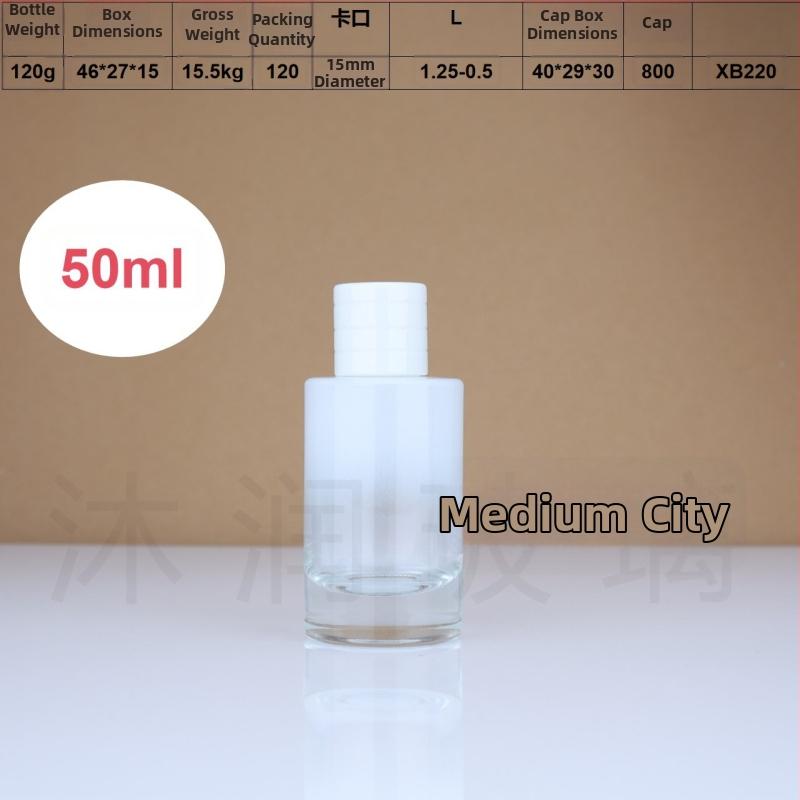 Farebné sklenené fľaštičky na parfum so rozprašovacím uzáverom, zvislé pruhy, 30 ml / 50 ml