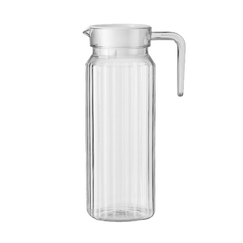 Sticlă acrilică rezistentă la căldură, cu dungi, pentru suc; cană de apă cu lămâie, din plastic pentru bar și ceai.