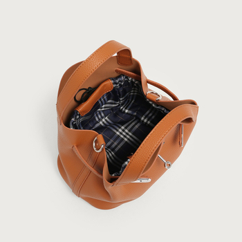 Torba u obliku košare s uzorkom lychee, nova 2025, za žene, mekana koža, torba preko ramena crossbody, bucket stil