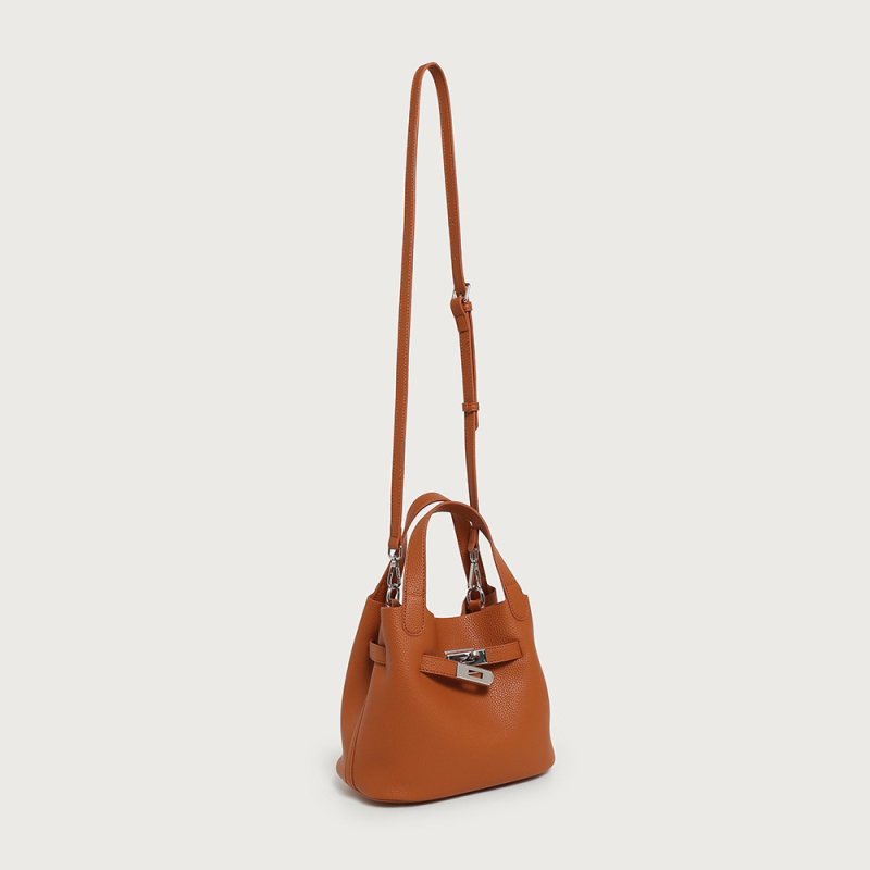 Torba u obliku košare s uzorkom lychee, nova 2025, za žene, mekana koža, torba preko ramena crossbody, bucket stil