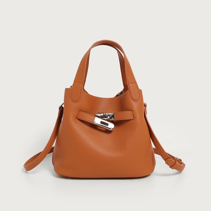 Torba u obliku košare s uzorkom lychee, nova 2025, za žene, mekana koža, torba preko ramena crossbody, bucket stil
