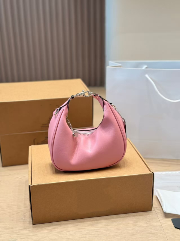 Mini torbica od prave kože u obliku polumjeseca, vintage stil, za rameni ili crossbody nošenje, svakodnevna elegancija