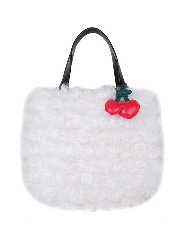 Ženska putna torba od mekanog ovčjeg pliša, minimalistički dizajn, svestrana tote torba uz mogućnost crossbody