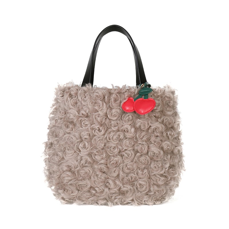 Ženska putna torba od mekanog ovčjeg pliša, minimalistički dizajn, svestrana tote torba uz mogućnost crossbody