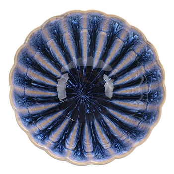 Set de cești Jianzhan pentru cuplu, ceramic Gongfu, cești Tianmu cu formă de petale, cutie cadou