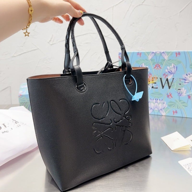 Luojia nova ženska torba, Anagram reljefna Tote, retro stil, velika kapaciteta, torba preko ramena ili crossbody