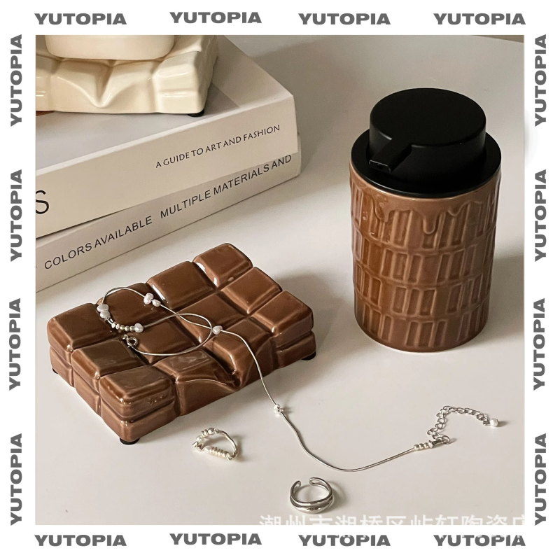 Suport de săpun ceramic creativ pentru baie, aspect drăguț, drenaj pe blat, fără găuri