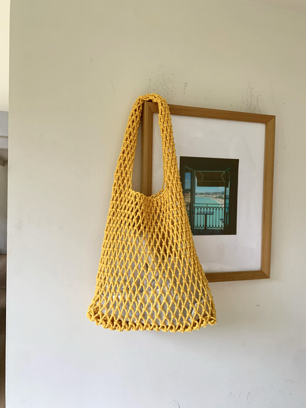 Ženska ručno pletena tote torba, novi lazy-chic stil, velika zapremina, torba preko ramena za svakodnevna putovanja