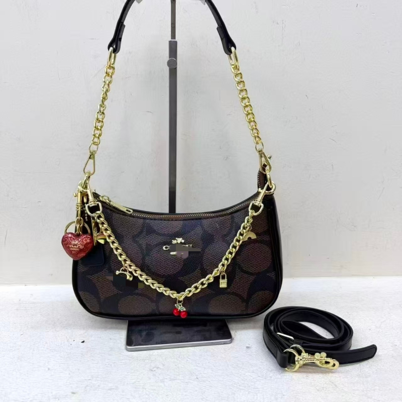 2025 Chanel-inspirirana torbica s lancem u obliku polumjeseca, za žene