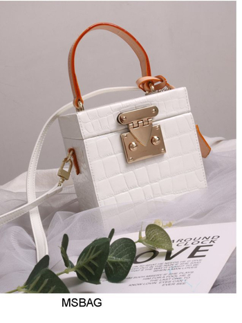 MISS SUMMER Ženska torbica od prave kože, crossbody kutija s poklopcem, proljeće 2025, retro kvadratni dizajn