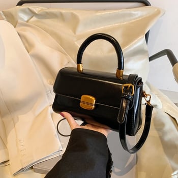Ženska torba u korejskom stilu, visoke kvalitete retro dizajn, proljeće 2026 izdanje, torba preko ramena i crossbody, mala kvadratna PU kožna torba