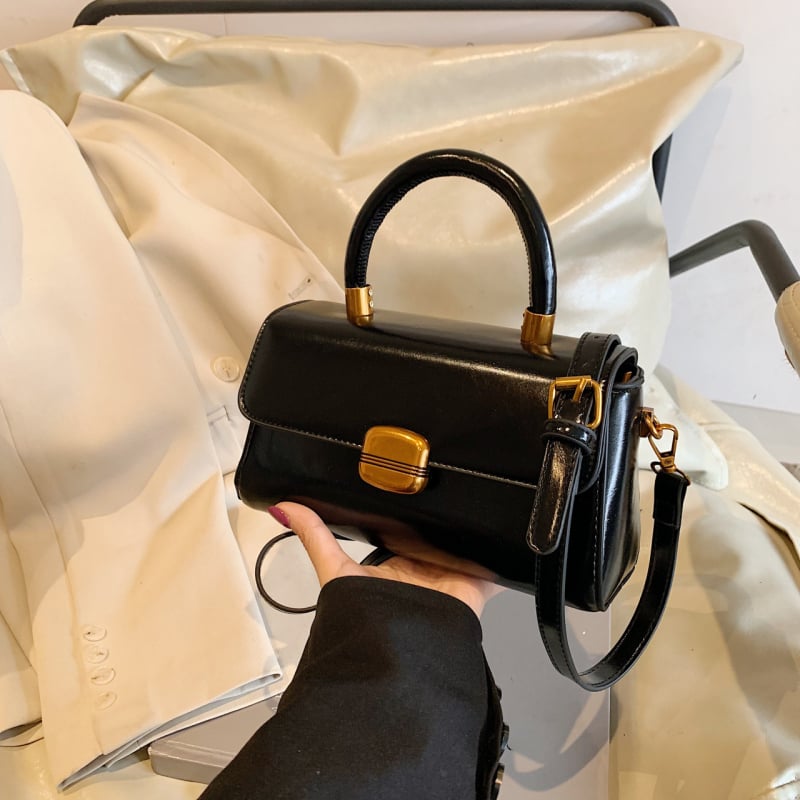 Ženska torba u korejskom stilu, visoke kvalitete retro dizajn, proljeće 2026 izdanje, torba preko ramena i crossbody, mala kvadratna PU kožna torba