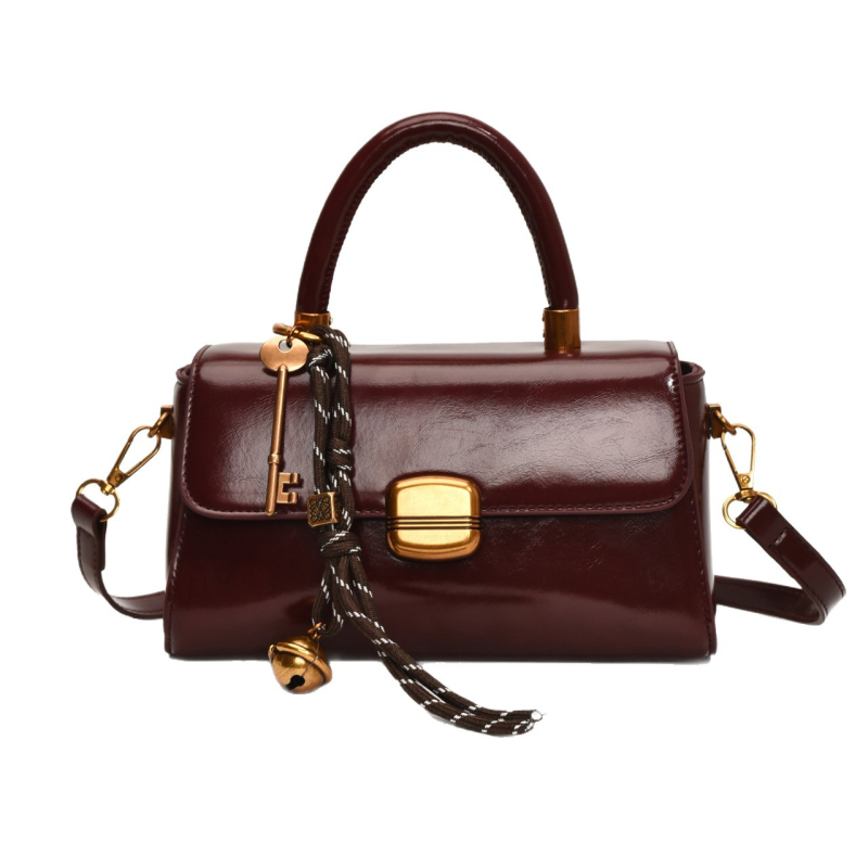 Ženska torba u korejskom stilu, visoke kvalitete retro dizajn, proljeće 2026 izdanje, torba preko ramena i crossbody, mala kvadratna PU kožna torba