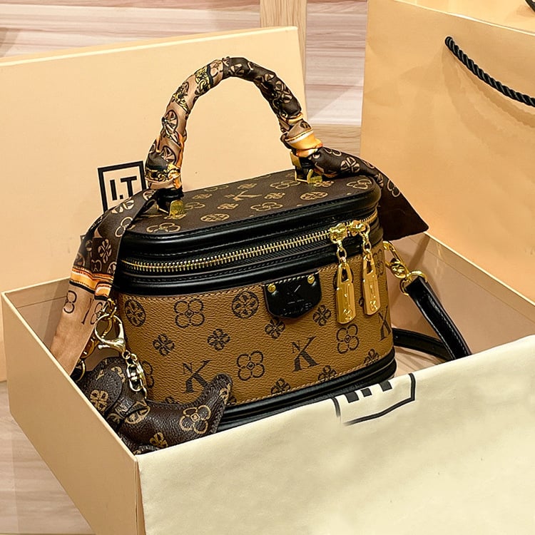 Ženska crossbody cilindrična bucket torba, moda 2024, mala veličina
