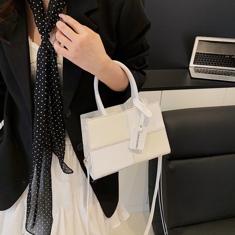 Ženska torbica s patchwork teksturom - proljeće 2025, retro svakodnevna mala kvadratna crossbody torbica