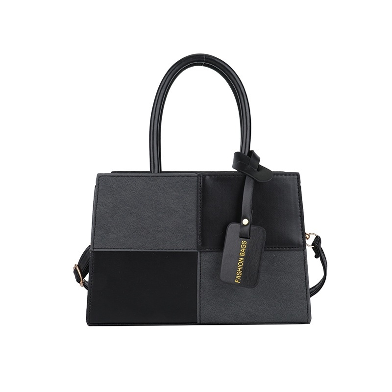 Ženska torbica s patchwork teksturom - proljeće 2025, retro svakodnevna mala kvadratna crossbody torbica