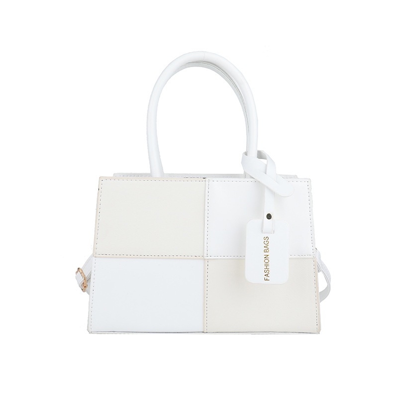 Ženska torbica s patchwork teksturom - proljeće 2025, retro svakodnevna mala kvadratna crossbody torbica