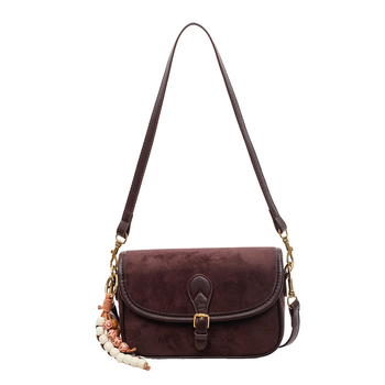 Ženska retro matirana mala torbica, jesen 2025, moderna crossbody kvadratna torba