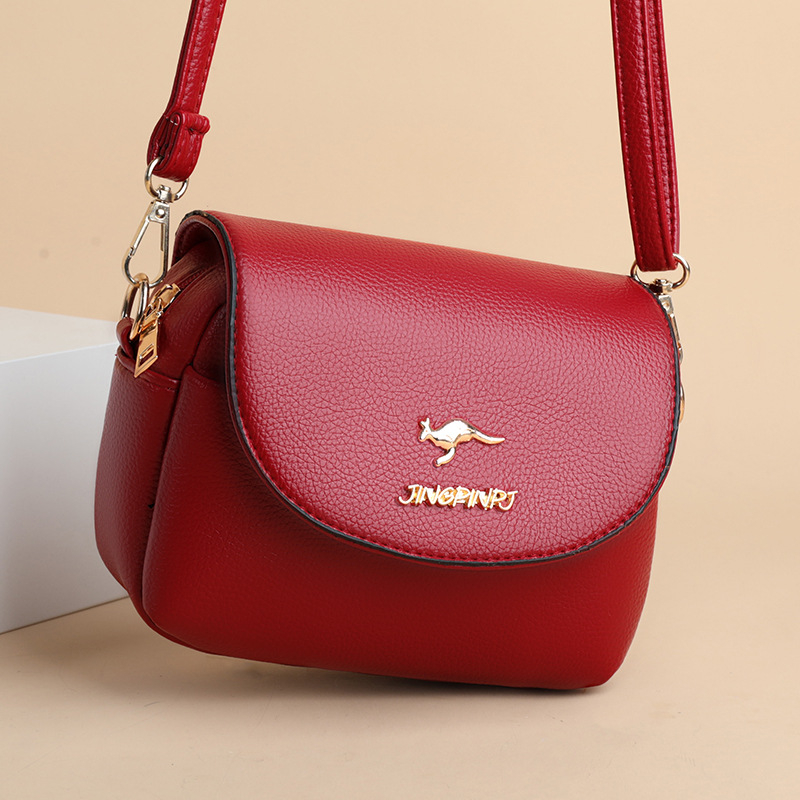 PU mini kvadratna crossbody torba za žene, mala torba za rame sa zatvaračem, urbanog jednostavnog stila