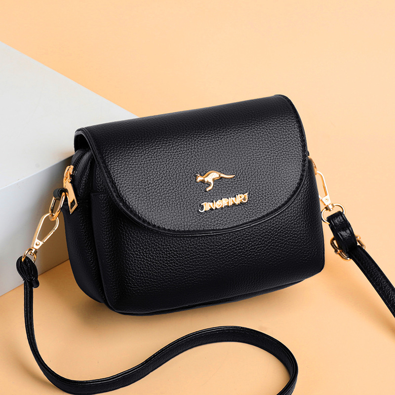 PU mini kvadratna crossbody torba za žene, mala torba za rame sa zatvaračem, urbanog jednostavnog stila