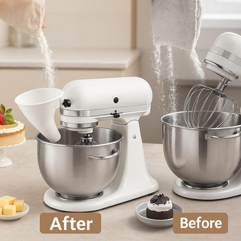 Pâlnie de făină din plastic pentru mixer KitchenAid KSM150 5Qt