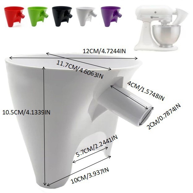 Pâlnie de făină din plastic pentru mixer KitchenAid KSM150 5Qt