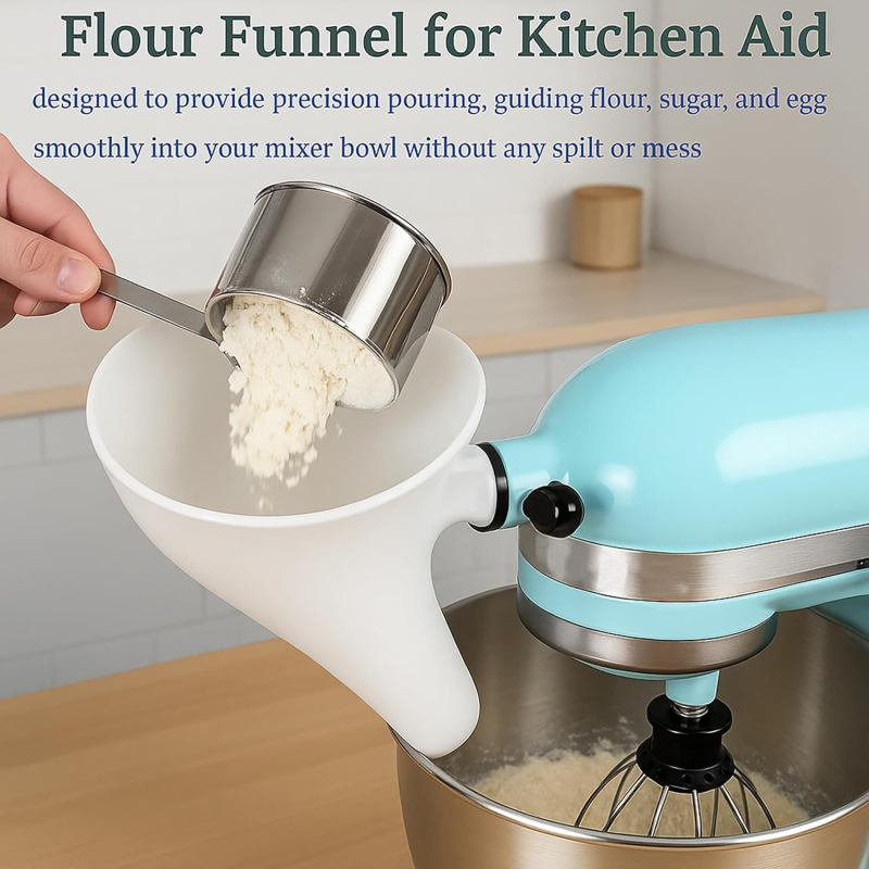 Pâlnie de făină din plastic pentru mixer KitchenAid KSM150 5Qt