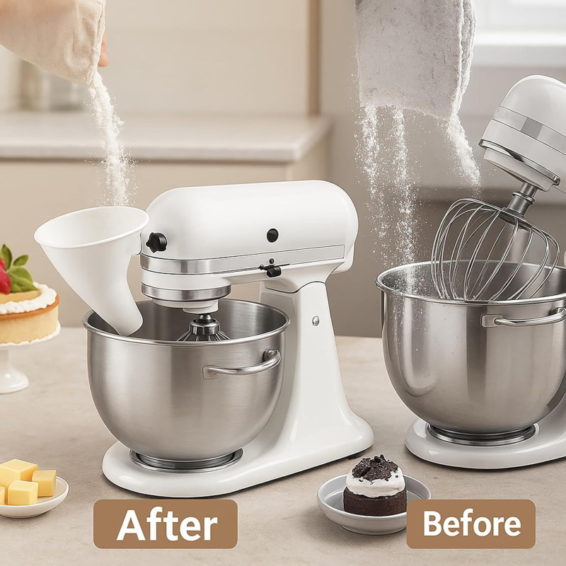 Pâlnie de făină din plastic pentru mixer KitchenAid KSM150 5Qt
