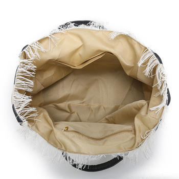 Damska platnena tote torba s prugama – velika kapaciteta, torba za rame, gradski stil