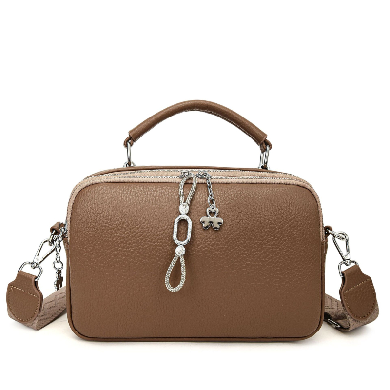 Ženska PU torbica za rame, mala veličina, liči tekstura, gradski stil, crossbody