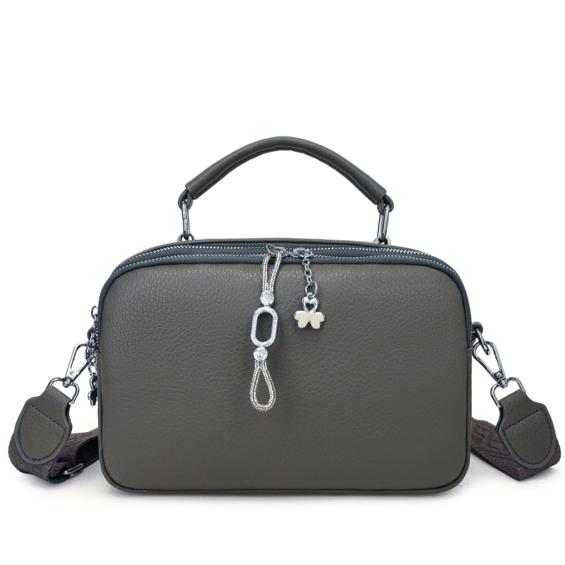 Ženska PU torbica za rame, mala veličina, liči tekstura, gradski stil, crossbody