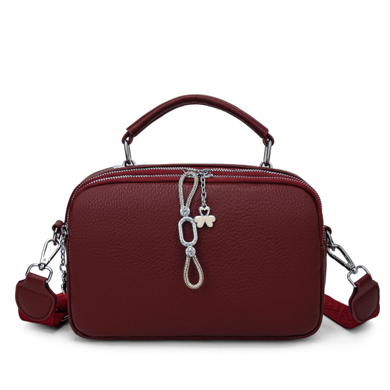 Ženska PU torbica za rame, mala veličina, liči tekstura, gradski stil, crossbody
