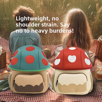Veľký detský batoh s motívom huby, 3–6 rokov, unisex, na výlety