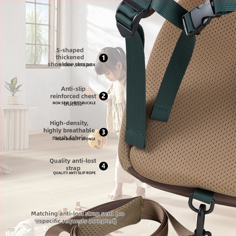 Veľký detský batoh s motívom huby, 3–6 rokov, unisex, na výlety