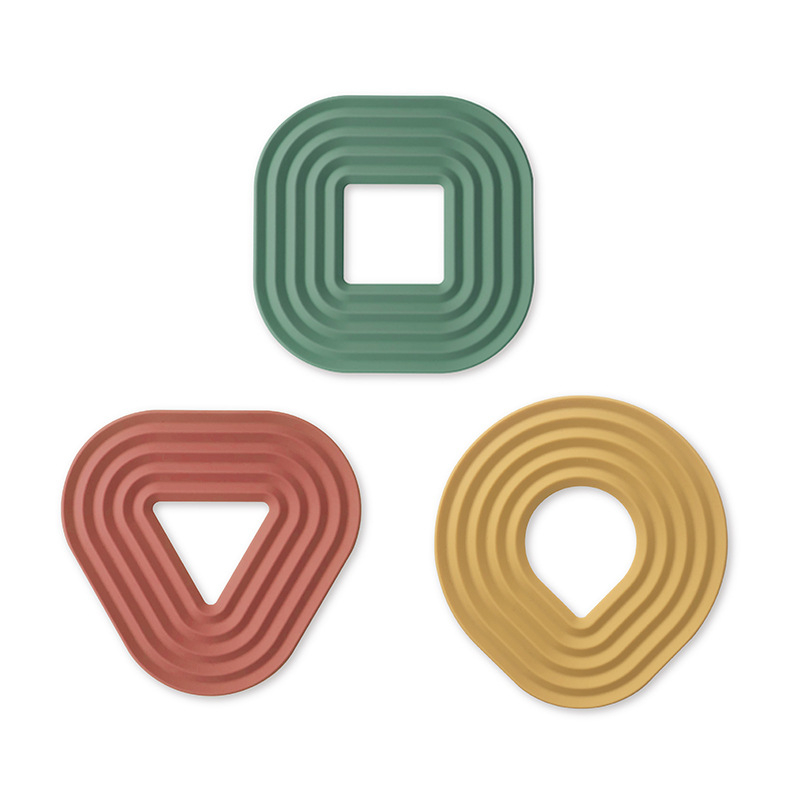 Covoraș din silicon pentru izolație termică la masă — covoraș geometric pentru oale, farfurii și cești