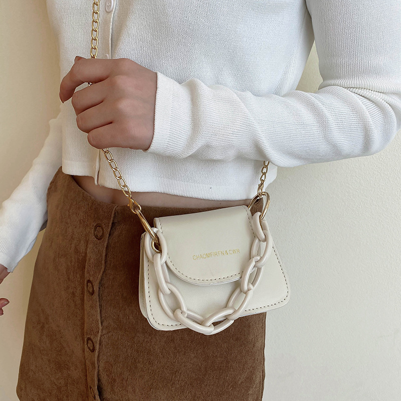Mala torbica jelly s akrilnim lancem, crossbody, za svakodnevnu upotrebu