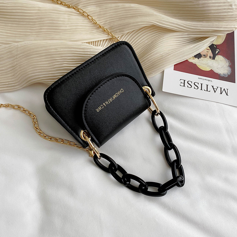 Mala torbica jelly s akrilnim lancem, crossbody, za svakodnevnu upotrebu