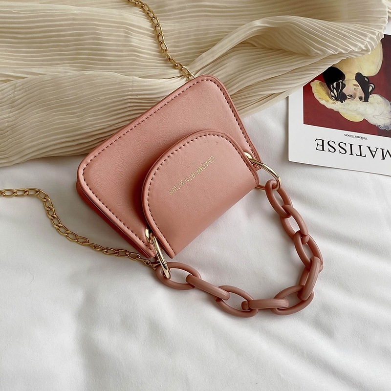 Mala torbica jelly s akrilnim lancem, crossbody, za svakodnevnu upotrebu