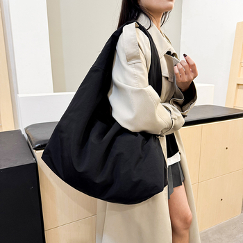 Torba preko ramena od najlona s velikim kapacitetom, japansko-korejsko-honkongški stil, retro ženska torba