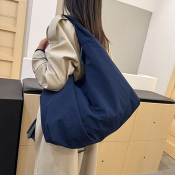 Torba preko ramena od najlona s velikim kapacitetom, japansko-korejsko-honkongški stil, retro ženska torba