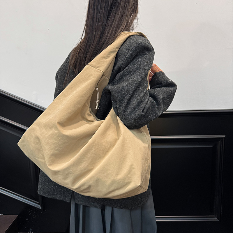 Torba preko ramena od najlona s velikim kapacitetom, japansko-korejsko-honkongški stil, retro ženska torba