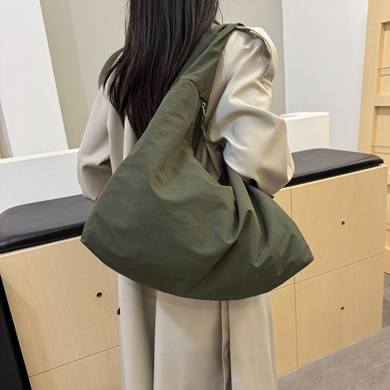 Torba preko ramena od najlona s velikim kapacitetom, japansko-korejsko-honkongški stil, retro ženska torba